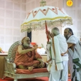 The ceremonial VenKotta Kuda being offered to the Jagadgurus