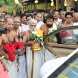 The Jagadgurus visiting the Malliyoor Mahaganapati temple, in Malliyoor, Kottayam District