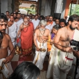The Jagadgurus visiting the Malliyoor Mahaganapati temple, in Malliyoor, Kottayam District