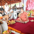 The Jagadgurus visiting the Malliyoor Mahaganapati temple, in Malliyoor, Kottayam District