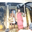 Sri Sannidhanam visiting the Narasimha Swamy temple at Kadangalur