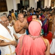 Jagdgurus being received with great devotion by devotees led by Guru Bhakta Ratnam Sri A Krishnamoorthy