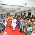 Jagdgurus being received with great devotion by devotees led by Guru Bhakta Ratnam Sri A Krishnamoorthy