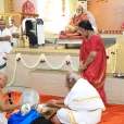 Dhuli Pada Puja being performed by Guru Bhakta Ratnam Sri A Krishnamoorthy