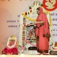 Sri Sannidhanam performing the nightly Sharada Chandramoulishwara Puja