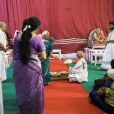 Sri Dinakaran performing the Dhuli Pada Puja