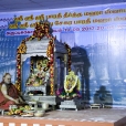 Sri Mahasannidhanam performing the nightly Sharada Chandramoulishwara Puja