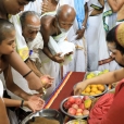 On April 26, Sri Sannidhanam visited the Pathashala run by Vedabrahmasri Jambunatha Ghanapatigal (Perur)