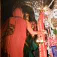 Sri Sannidhanam visiting the temple of Sri Subrahmanya Swamy adjacent to the Samooham