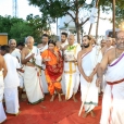 The gathering to welcome the Jagadgurus