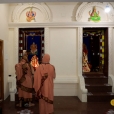 Arriving at the Sringeri Shankara Math in Gobichettipalayam, Sri Mahasannidhanam and Sri Sannidhanam had Darshan at the shrines of of Mahaganapati, Sri Adi Shankaracharya and Goddess Sharada.