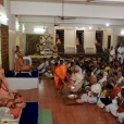 The Jagadgurus at the public function at the Sringeri Shankara Math in Gobichettipalayam