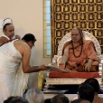 The Jagadgurus at the public function at the Sringeri Shankara Math in Gobichettipalayam