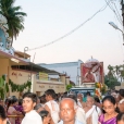 In the evening, devotees led Sri Sannidhanam seated on a specially decorated vehicle in a procession around the streets of Gobichettipalayam.