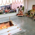 Poornahuti of the Navachandi Homa
