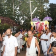 Procession making its way through the Kalady Kshetra Agrahara