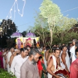Procession making its way through the Kalady Kshetra Agrahara