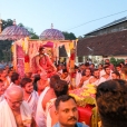 Procession making its way through the Kalady Kshetra Agrahara