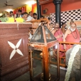 Jagadgurus having Darshan at the Samadhi Shrine for Aryamba, the mother of Sri Shankaracharya
