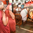 Jagadgurus having the Darshan at the shrine of Sri Shakti Ganapati