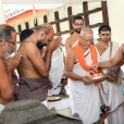 Sri Sannidhanam visiting the Manikkamangalam Katyayani temple