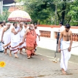 Sri Mahasannidhanam visiting the Sri Krishna temple adjacent to the Janmabhoomi Kshetram
