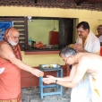 Sri Mahasannidhanam visiting the Sri Krishna temple adjacent to the Janmabhoomi Kshetram