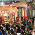 Sri Mahasannidhanam performing the nightly Sri Sharada Chandramoulishwara Puja