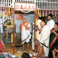 Sri Sannidhanam at the Sri Bharati Tirtha Veda Pathashala in Rangasamudram