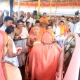 Jagadgurus visiting the Panduranga Vitthala Bhajana Mandiram in Battathur