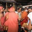 Jagadgurus visiting the Durga Parameshwari temple in Malla