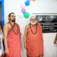 Jagadgurus inaugurating the Suvarna Soudha building of Sri Durgaparameshwari ALP School in Malla