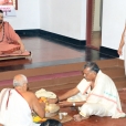 Sri Sannidhanam visiting the Veerabhadra Mahamayi Devasthana in Hosadurga