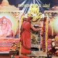 Sri Sannidhanam performing the nightly Sri Sharada Chandramoulishwara Puja