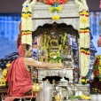 Sri Sannidhanam performing the nightly Sri Sharada Chandramoulishwara Puja