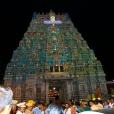 In the evening of May 4, 2017, Sri Mahasannidhanam and Sri Sannidhanam arrived to a rousing reception by devotees at Karur in front of the Rajagopuram of Sri Pashupateeshwarar temple. Sri Sannidhanam was led in a procession.