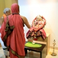 In the evening, Sri Sannidhanam graced the headquarters of the Karur Vysya Bank