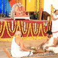 Dhuli Pada Puja being performed by Sri Ravisha Tantri