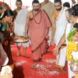 Sri Sannidhanam visiting the Sri Durgaparameshwari temple in Koruvailu