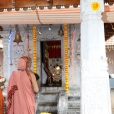 Sri Sannidhanam visiting the Sri Durgaparameshwari temple in Koruvailu