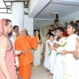 Sri Sannidhanam gracing the Chinmaya Vidyalaya in Kasaragod