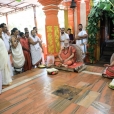 The Jagadgurus visiting Kote Shree Veera Anjaneya temple in Kumbale