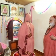 Sri Mahasannidhananam and Sri Sannidhanam gracing the Sri Bharati Tirtha Veda Pathashala run by Sri Ramalingam, Vice President, All India Brahmins’ Federation