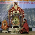 Later that evening, Sri Sannidhanam performed the Chandramoulishwara Pooja and Sri Chakra Pooja