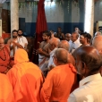 Sri Sannidhanam giving a Anugraha Bhashanam