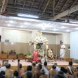 Sri Sannidhanam performing the nightly Sri Sharada Chandramoulishwara Puja