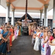 Sri Sannidhanam visiting the the Shiva temple and Vishnu temple of Tali Brahmana Samooham
