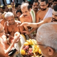 Sri Sannidhanam visiting the the Shiva temple and Vishnu temple of Tali Brahmana Samooham