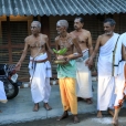 Sri Mahasannidhanam and Sri Sannidhanam arrived at the Agrahara of Krishnarayapuram to a devout welcome