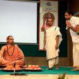 Sri Sannidhanam graced the Thiagarajar College, one of the premier educational institutions in Tamil Nadu